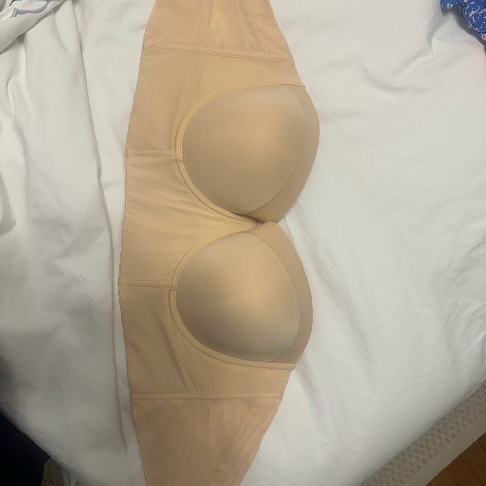 Lively Beige low back strapless Bra